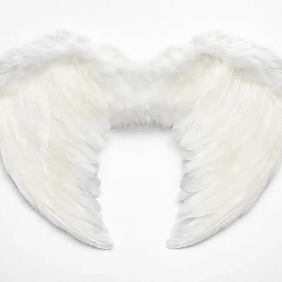 Alas De Angel Con Plumas - Disfraz Alas 60x40 Halloween Color Blanco 2