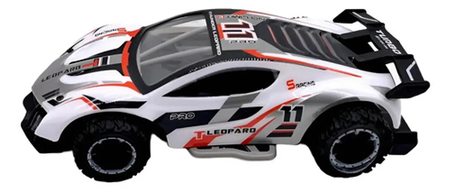 Carro Control Remoto Luces 2.4ghz Juguete Niños 3f Leopard Color Blanco 1