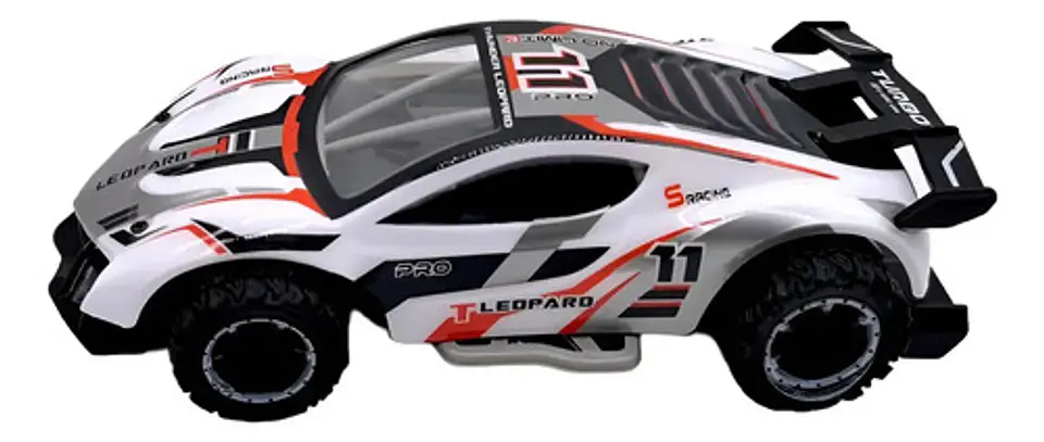 Carro Control Remoto Luces 2.4ghz Juguete Niños 3f Leopard Color Blanco 1