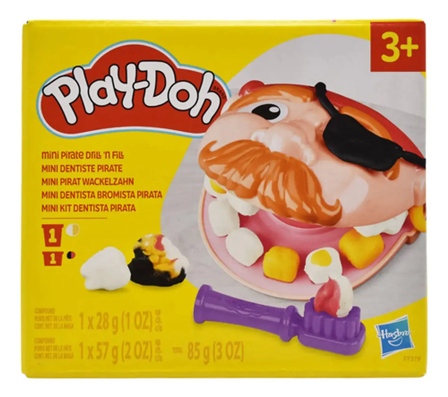 Play Doh Mini Dentista Bromista Pirata 85g Hasbro Color 1