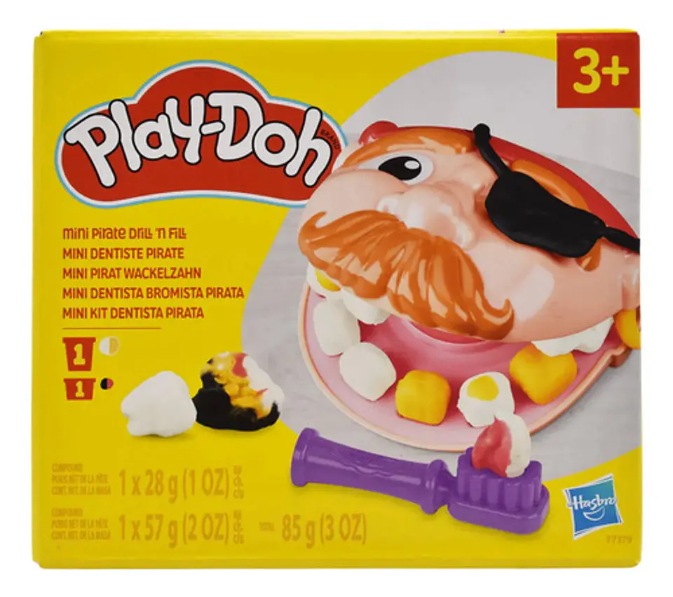 Play Doh Mini Dentista Bromista Pirata 85g Hasbro Color 1
