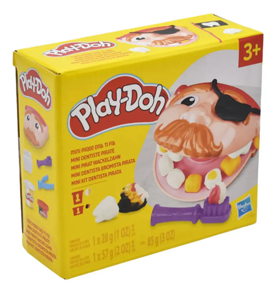 Play Doh Mini Dentista Bromista Pirata 85g Hasbro Color 2