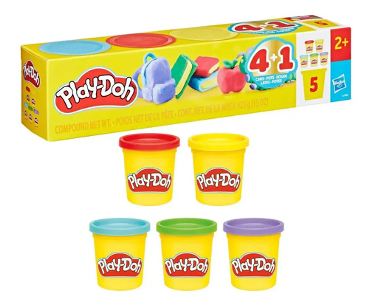 Masas Y Plastilinas Play-doh Pack De 5 Vuelta A Clases 1