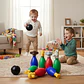 Juego Bolos 30cm Animales Salvajes Juguete Didáctico Niños Bolsa - Miniatura 4