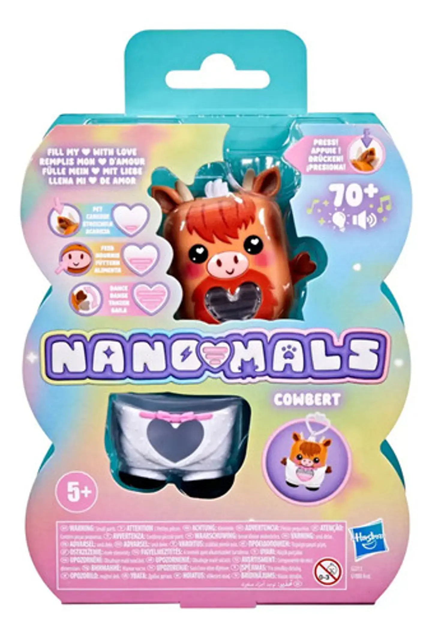 Figura Hasbro Nano-mals Cowbert El Toro De Montaña 1