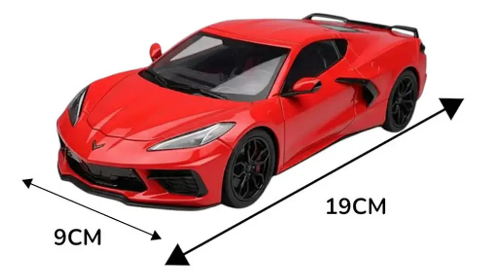 Carro A Escala 1:22 Chevrolet Corvette C8 Stingray Colección 7