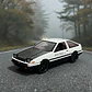Carro A Escala 1:22 Toyota Trueno Ae86 Initial D De Colecció Blanco - Miniatura 1