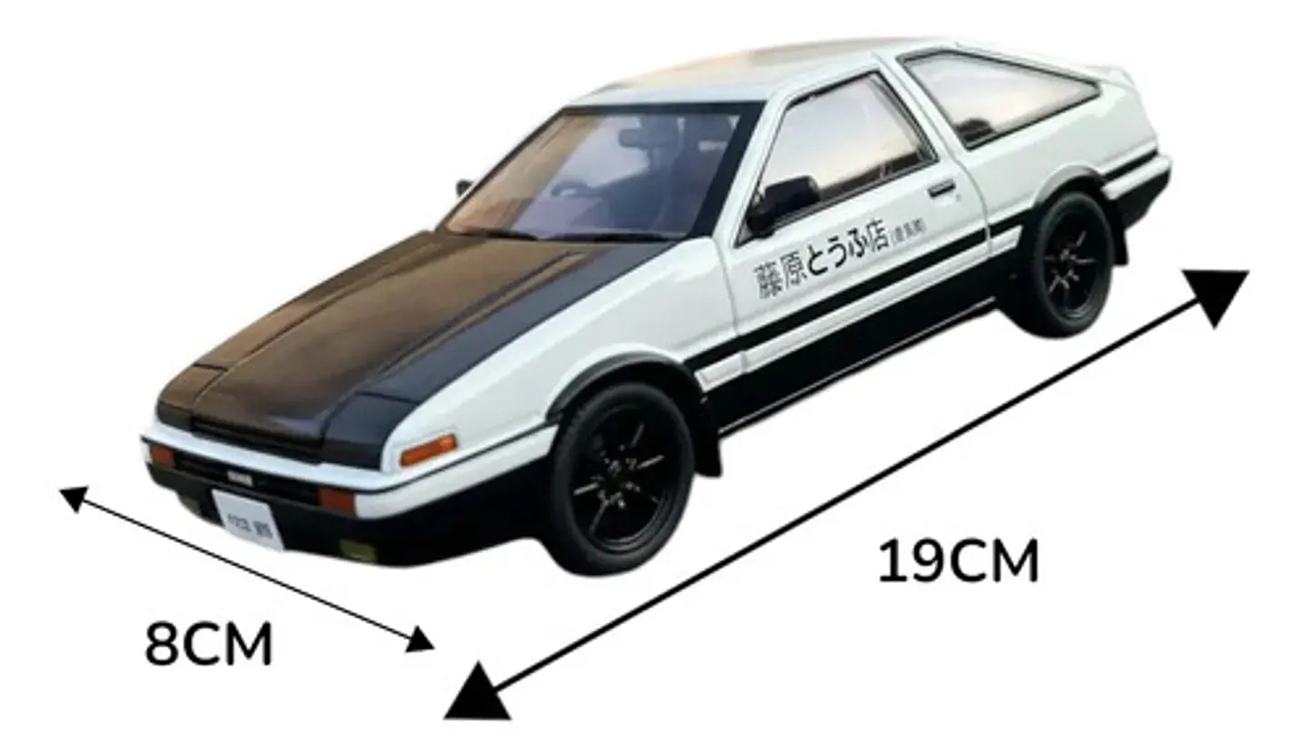 Carro A Escala 1:22 Toyota Trueno Ae86 Initial D De Colecció Blanco 6