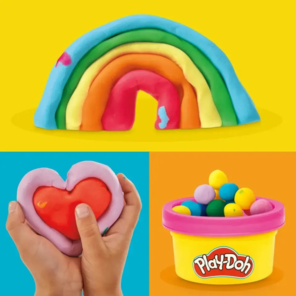 Masas Y Plastilinas Play-doh 50 Botes De Colores Arcoíris 3