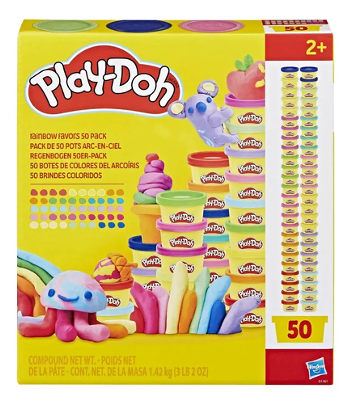 Masas Y Plastilinas Play-doh 50 Botes De Colores Arcoíris 5