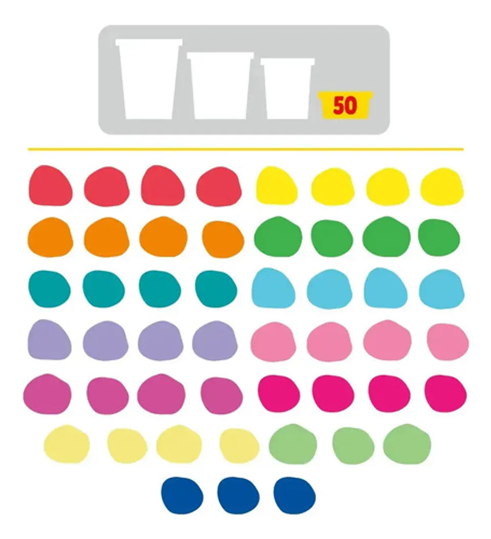 Masas Y Plastilinas Play-doh 50 Botes De Colores Arcoíris 7