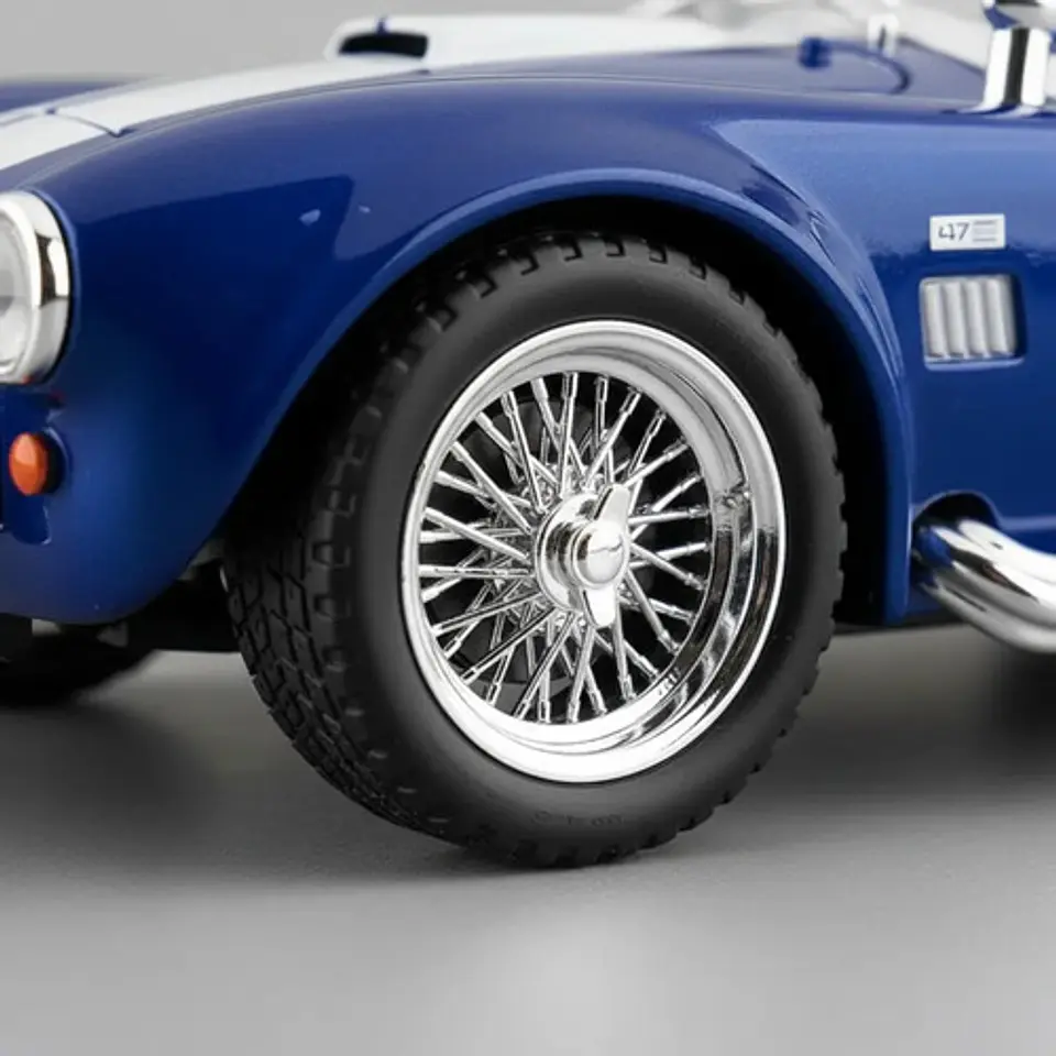 Shelby Cobra 427 S/c 1965 Coche A Escala 1:24 Welly Negro 6