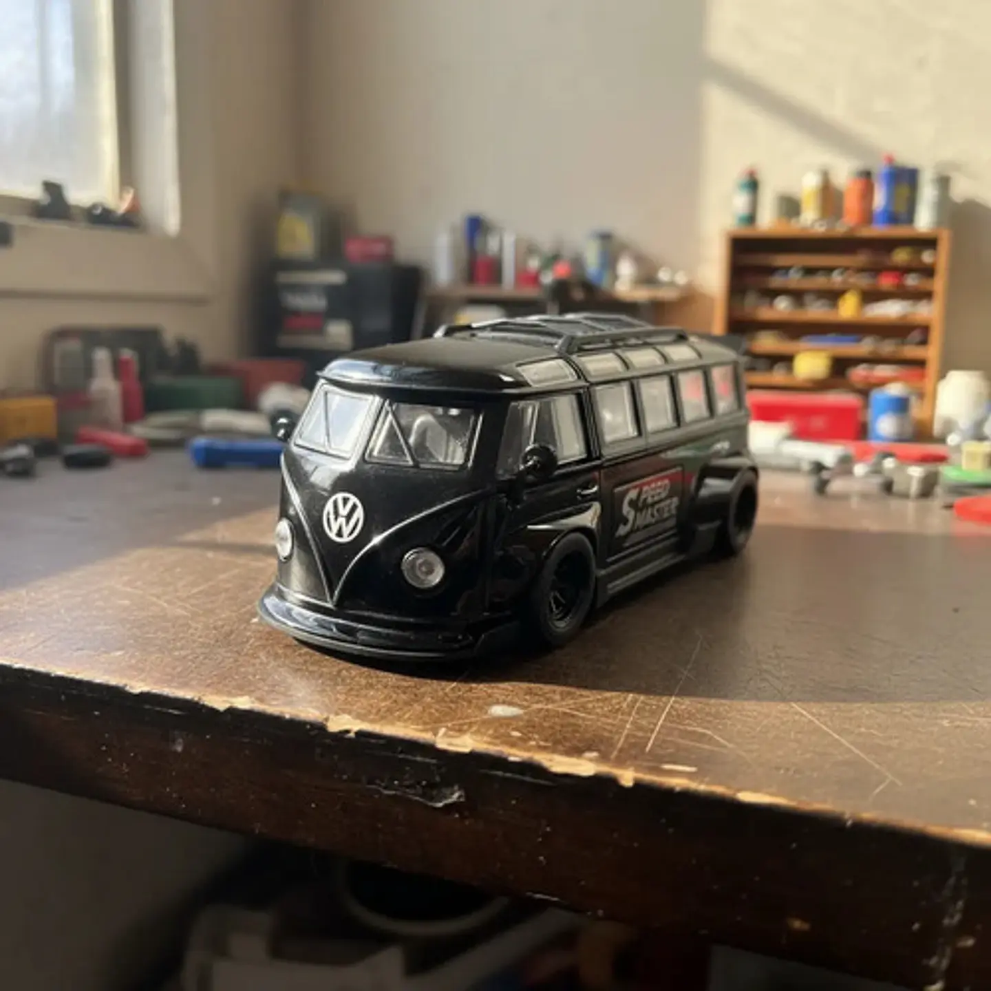 Carro A Escala 1:36 Volkswagen Kombi Van Speed Master 3
