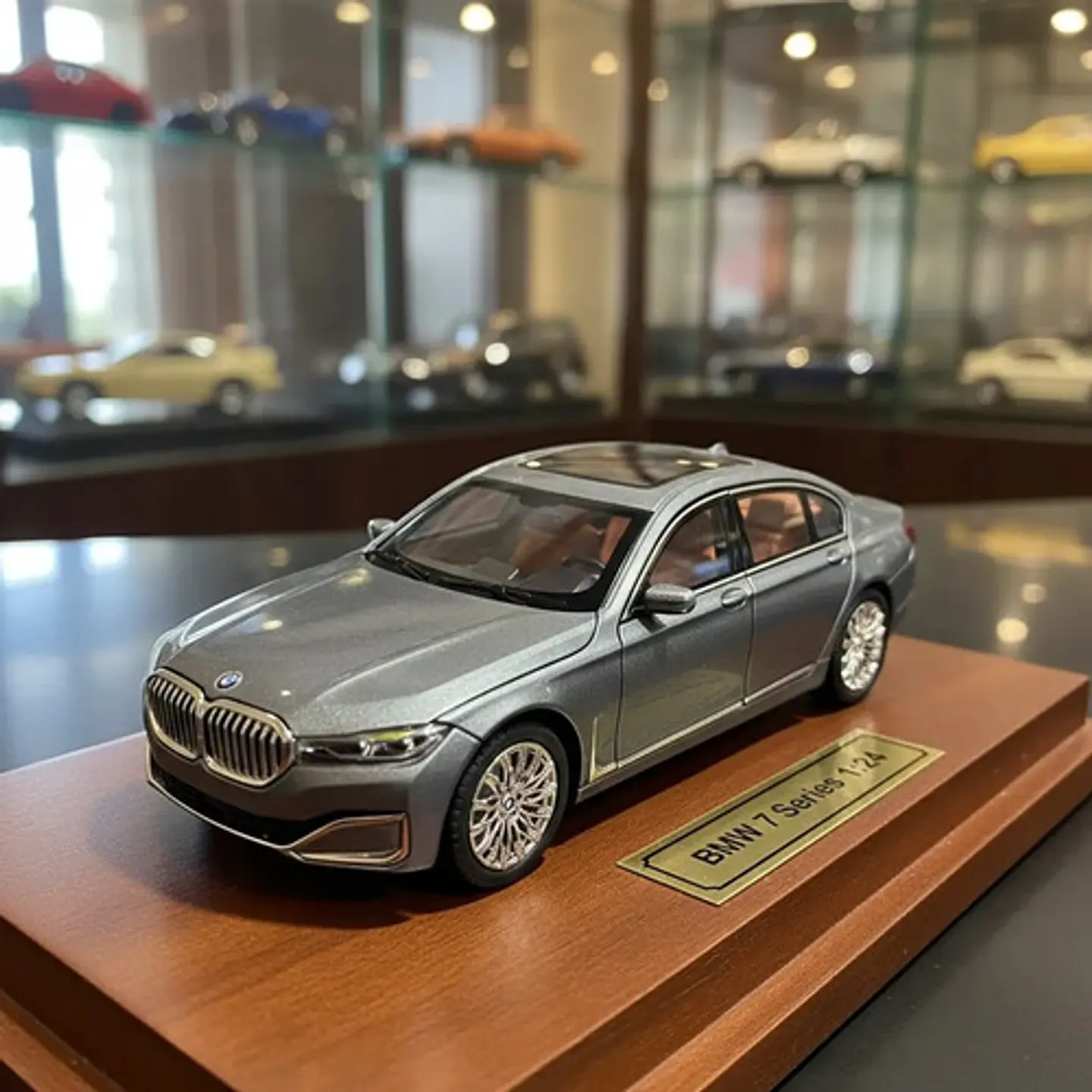 Carro De Colección Bmw Serie 7 A Escala 1:24 Metálico 1