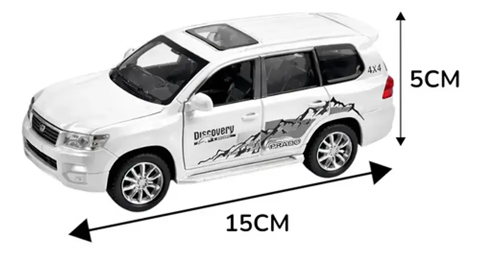 Carro A Escala 1:36 Toyota Land Cruiser Prado Colección Metá 7