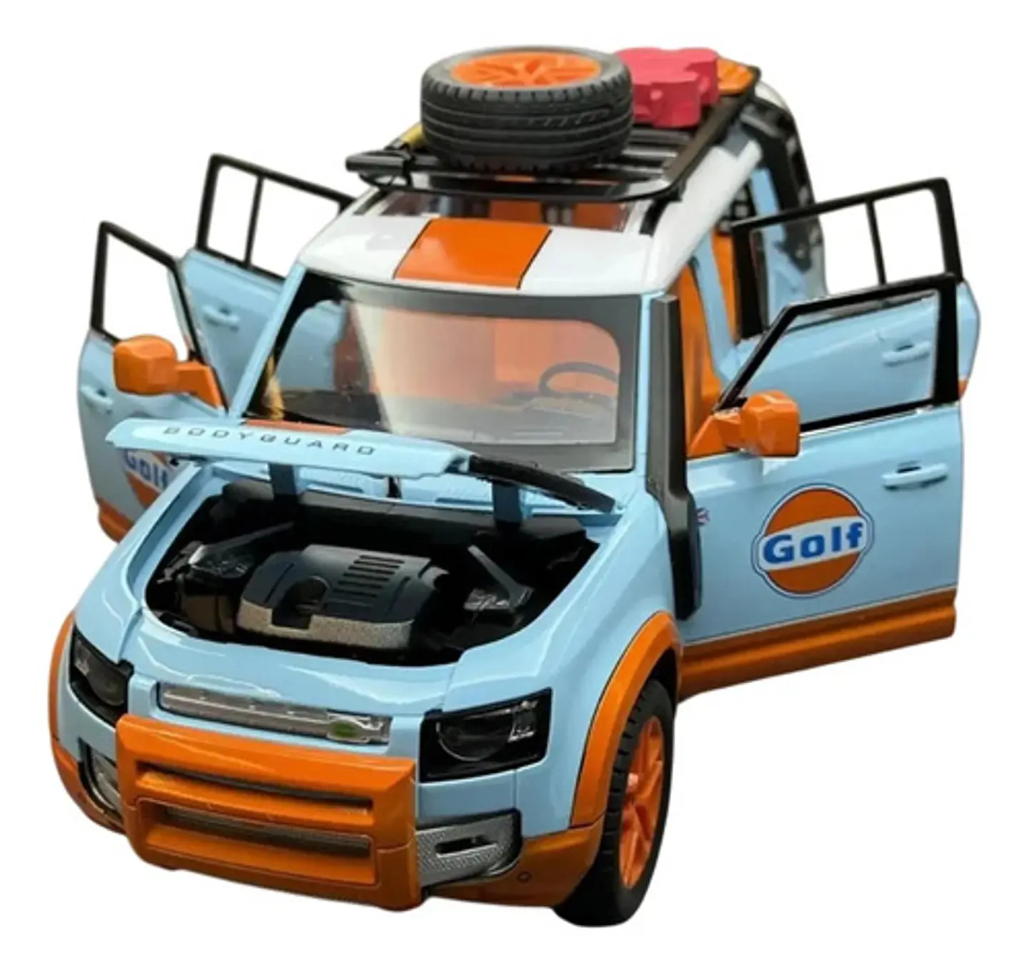 Carro A Escala 1:22 Land Rover Defender Edición Especial Gul 3