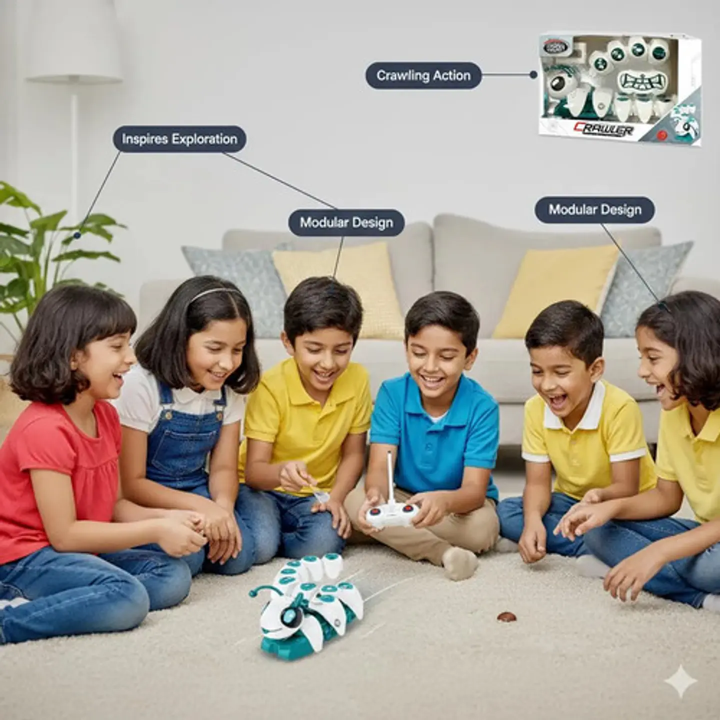 Robot Codi-oruga Juguete Control Remoto Didáctico Programabl 6