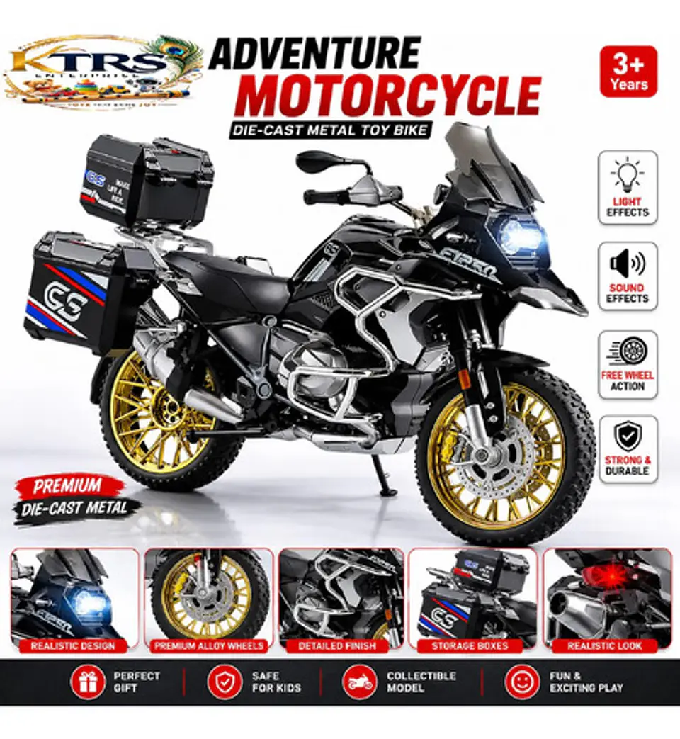 1/6 Coleccion Escala Moto Activación Electrónica Humo R1250g Negro 2