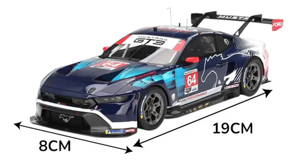 Carro De Pista Carrera Ford Mustang Gt3 #64 Performance 7