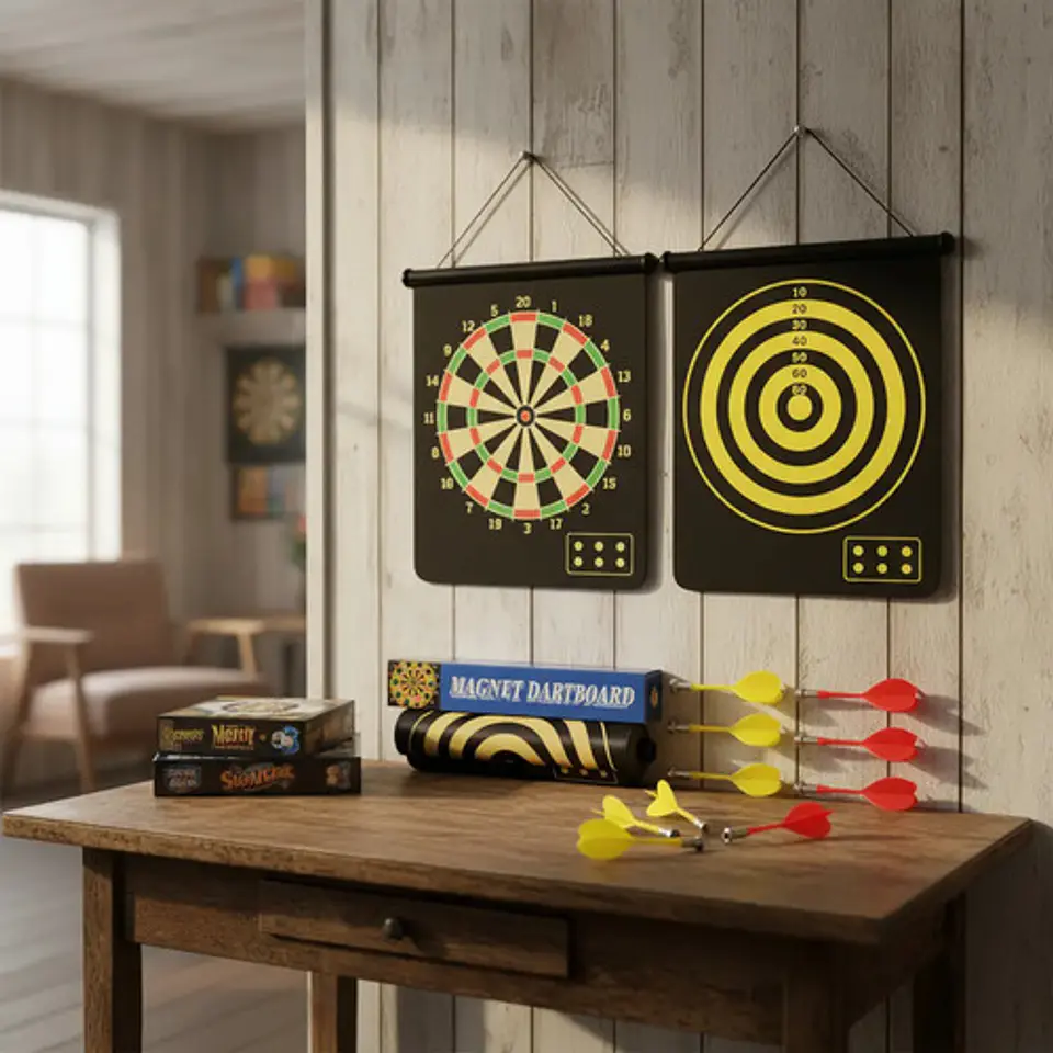 Tablero Doble De Dardos Magnéticos 48 X 36 Cm Juego Ref 15 1