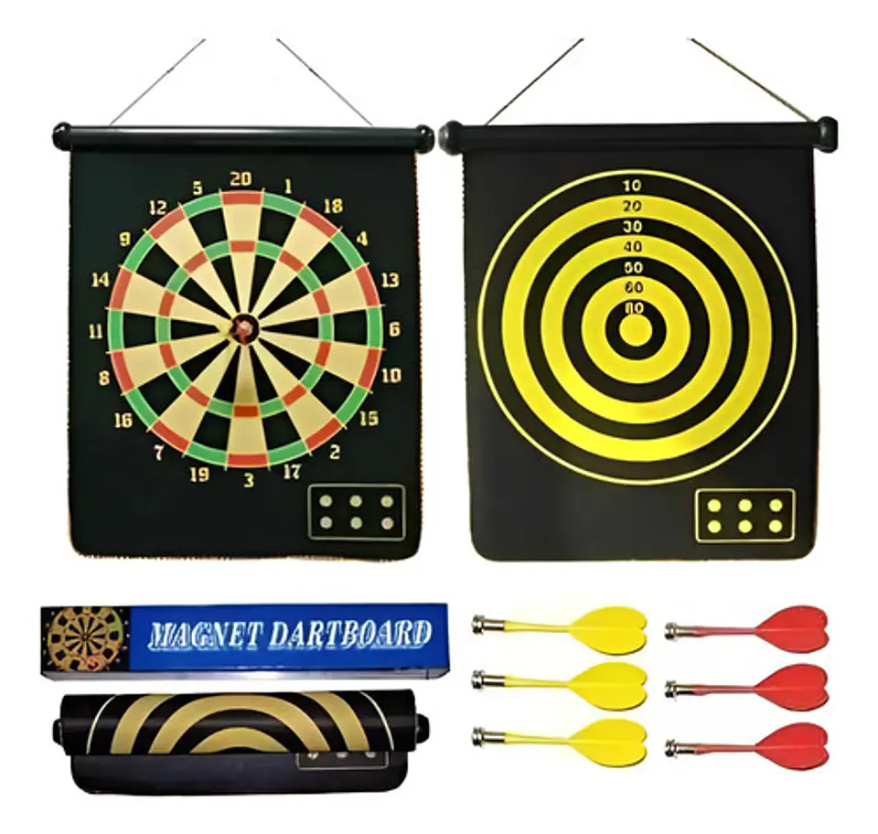 Tablero Doble De Dardos Magnéticos 48 X 36 Cm Juego Ref 15 2