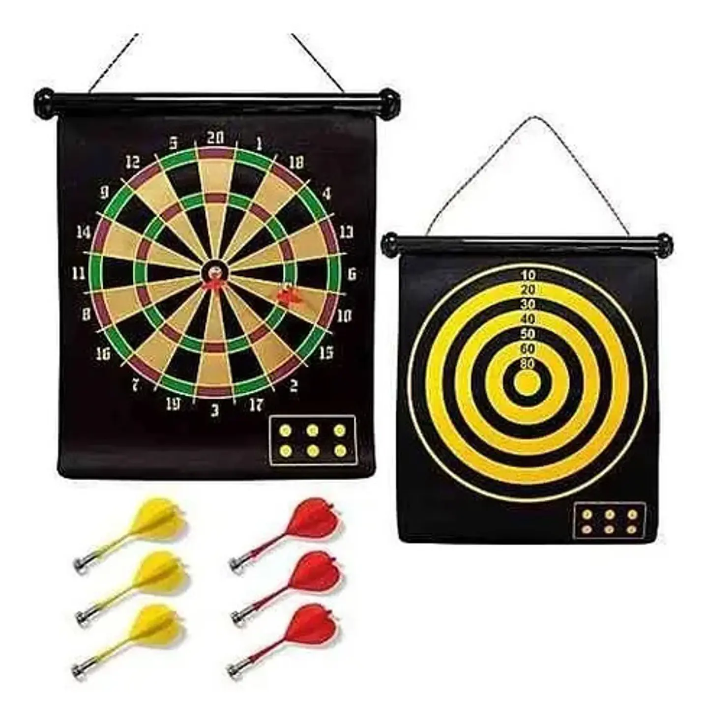 Tablero Doble De Dardos Magnéticos 48 X 36 Cm Juego Ref 15 3