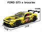Carro A Escala Ford Mustang Gt3 Bruce Lee 1:24 Colección - Miniatura 2