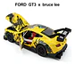 Carro A Escala Ford Mustang Gt3 Bruce Lee 1:24 Colección - Miniatura 4