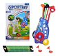 Set De Golf Mini Carrito Para Niños Juguete Color Azul - Miniatura 1