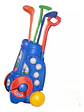 Set De Golf Mini Carrito Para Niños Juguete Color Azul - Miniatura 2