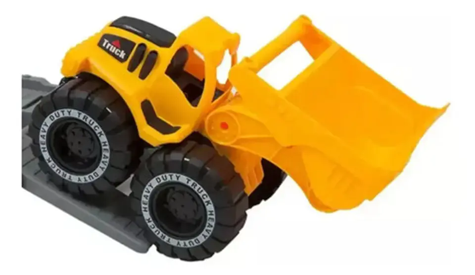 Camión Volqueta Con Remolque Mega Baby Vehiculos Camion Amarillo Set Camion 2