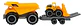 Camión Volqueta Con Remolque Mega Baby Vehiculos Camion Amarillo Set Camion - Miniatura 5