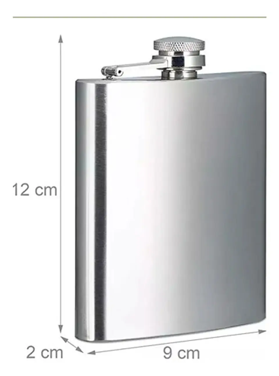 Wiskera Whiskera Licorera Plateada 7onz Acero Inoxidable 4