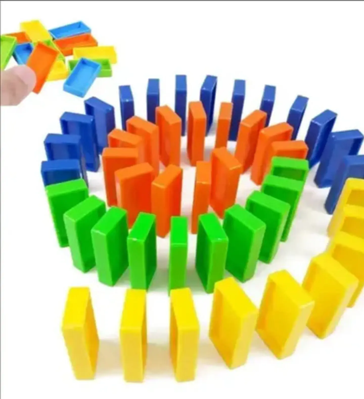Juguete Para Niños Tren Domino 60 Pcs Automatico Musical 4
