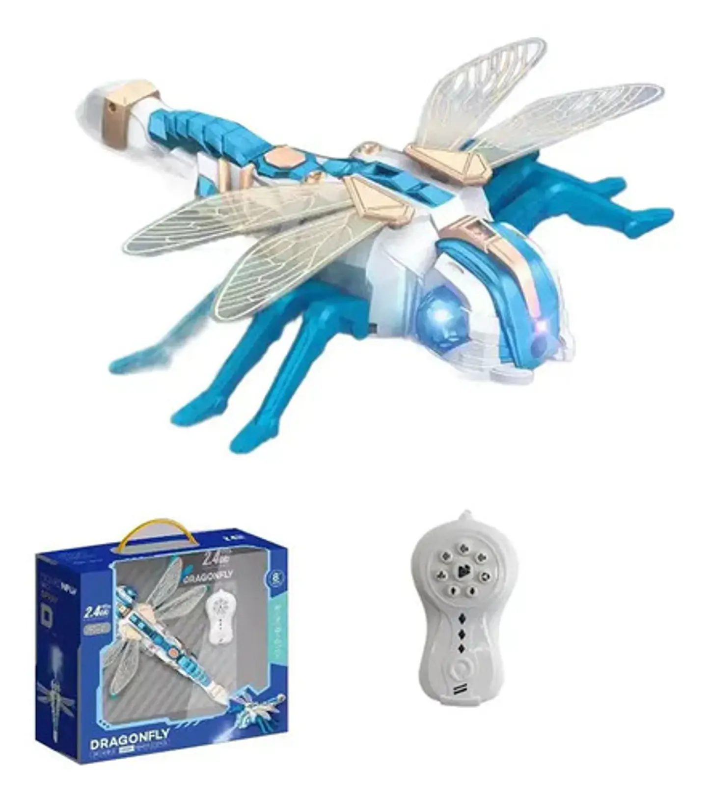 Juguete Libélula Robot Control Remoto Con Luces Y Sonido 1
