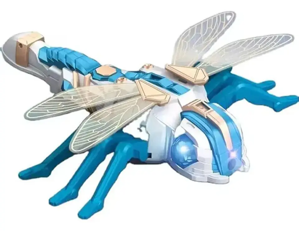 Juguete Libélula Robot Control Remoto Con Luces Y Sonido 2