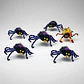6 Arañas Surtidas Decorativa Halloween Peluda Adorno Fiesta - Miniatura 5