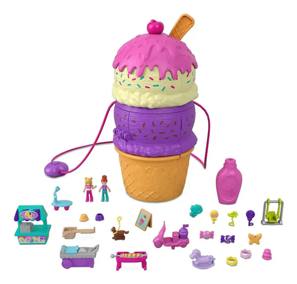 Playset Para Muñecas Muñecos Mattel Polly Pocket Hfp98 Polly 4