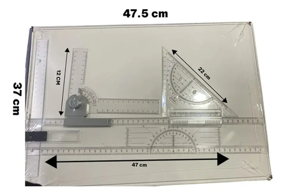 Tablero De Dibujo Portátil A3 Mesa Regla Multifuncional 3