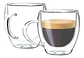 Taza Café Doble Pared Borosilicato 150ml Cafetería Pocillo - Miniatura 1