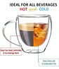 Taza Café Doble Pared Borosilicato 150ml Cafetería Pocillo - Miniatura 4