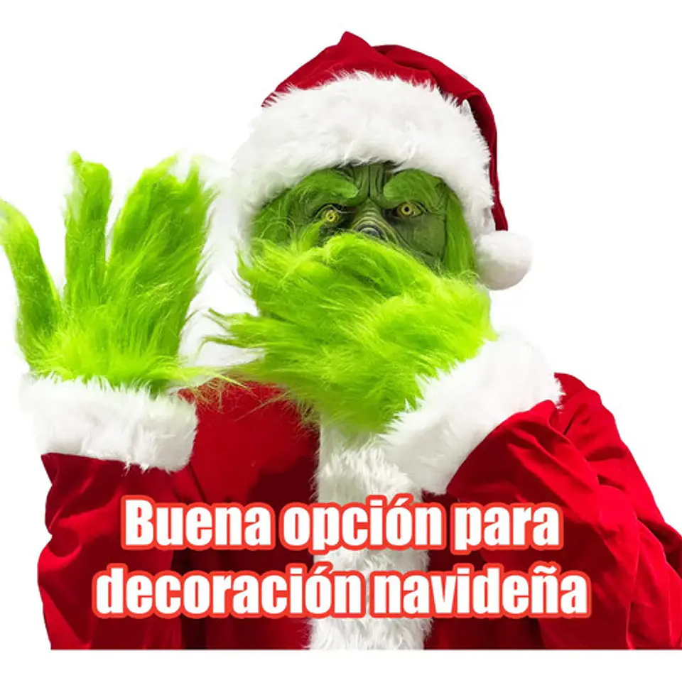 Máscara De Navideños Grinch Cosplay Disfraces De Fiesta 3