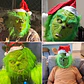 Máscara De Navideños Grinch Cosplay Disfraces De Fiesta - Miniatura 6