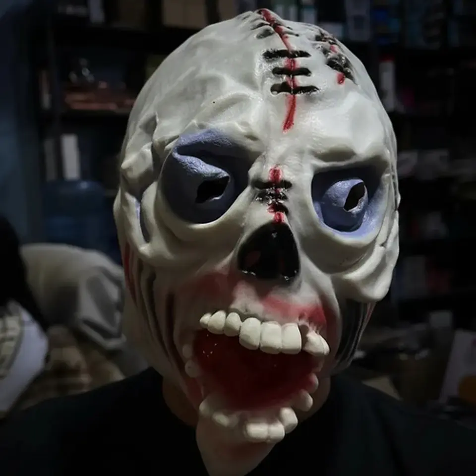 Máscara De Terror Zombie Sangrienta Para Disfraz Halloween 4