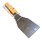 Espátula Hamburgesa Utensilio Cocina Curva Mango Plastico Madera - Miniatura 4
