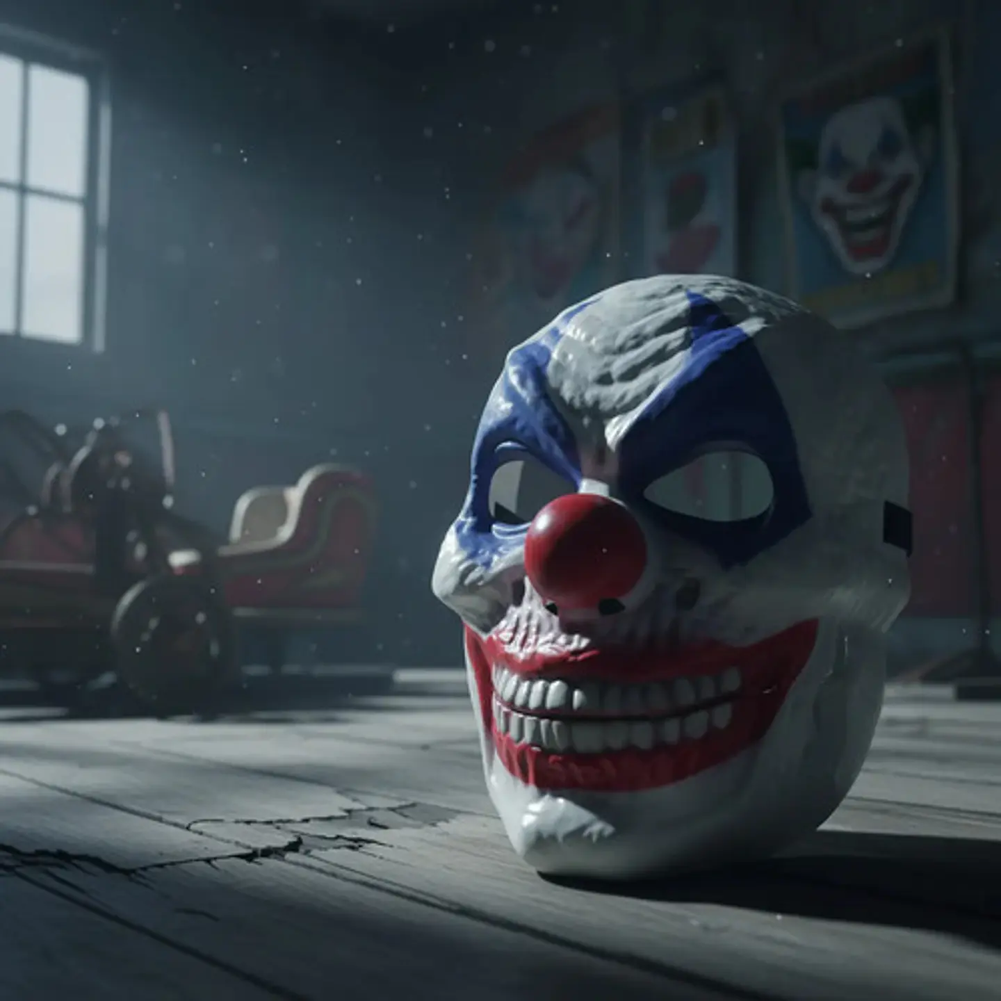 Máscara Careta Payaso Diabólico Calavera Disfraz Halloween 2