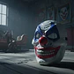 Máscara Careta Payaso Diabólico Calavera Disfraz Halloween - Miniatura 2