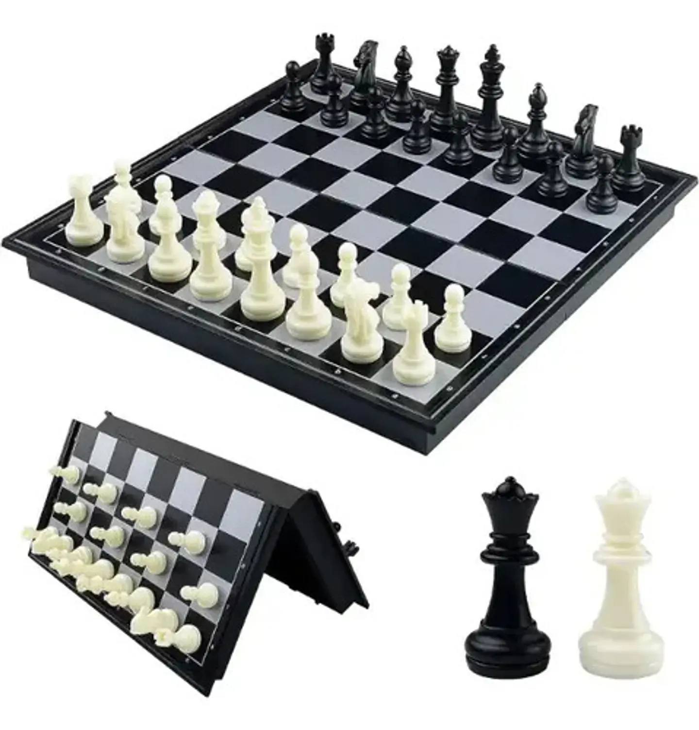 Tablero Ajedrez  Magnético Plegable 25cm Alfa Numerico 3