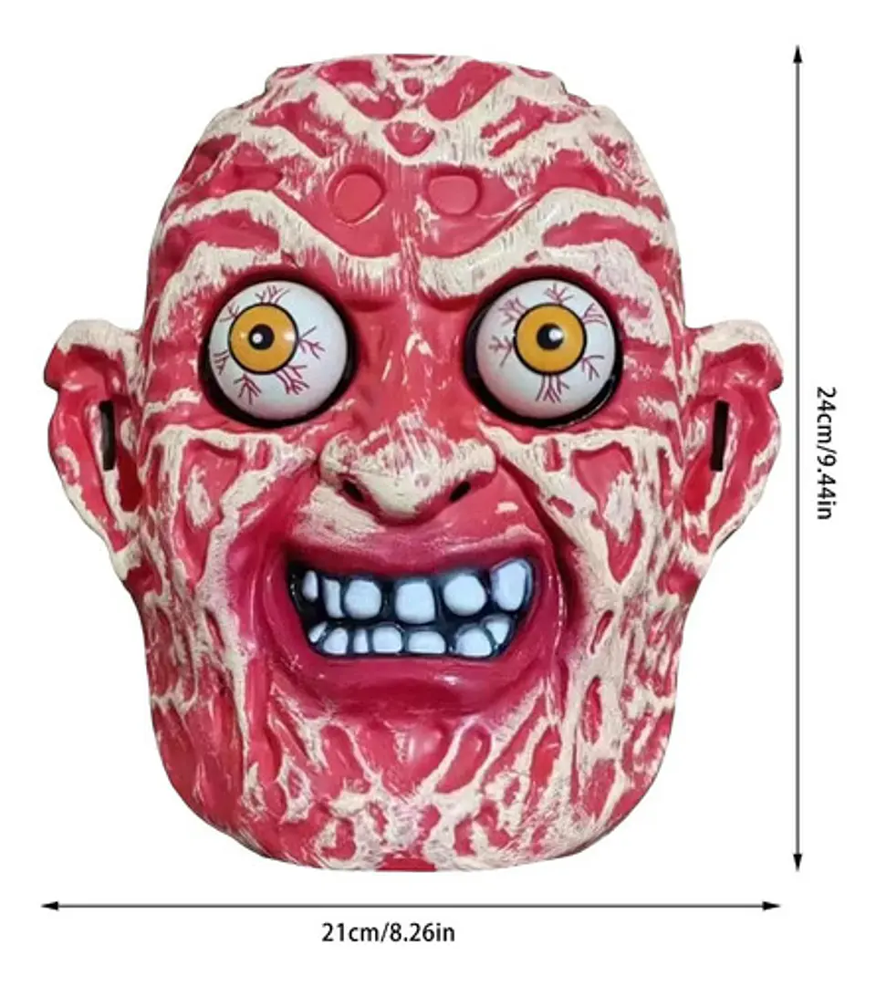 Máscara Careta Terror Monstruo Cerebro Halloween Freddy 3
