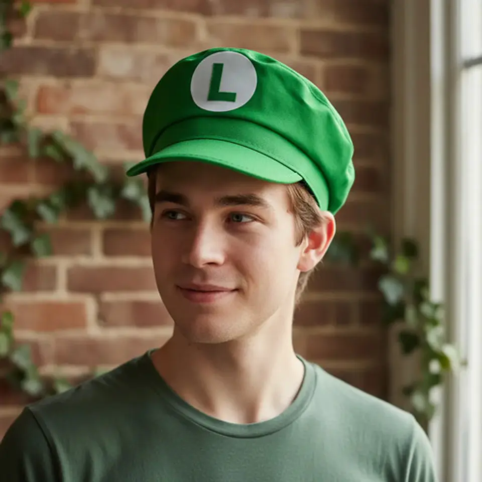 Gorra Disfraz Luigi Super Mario Bros Cosplay Halloween 1